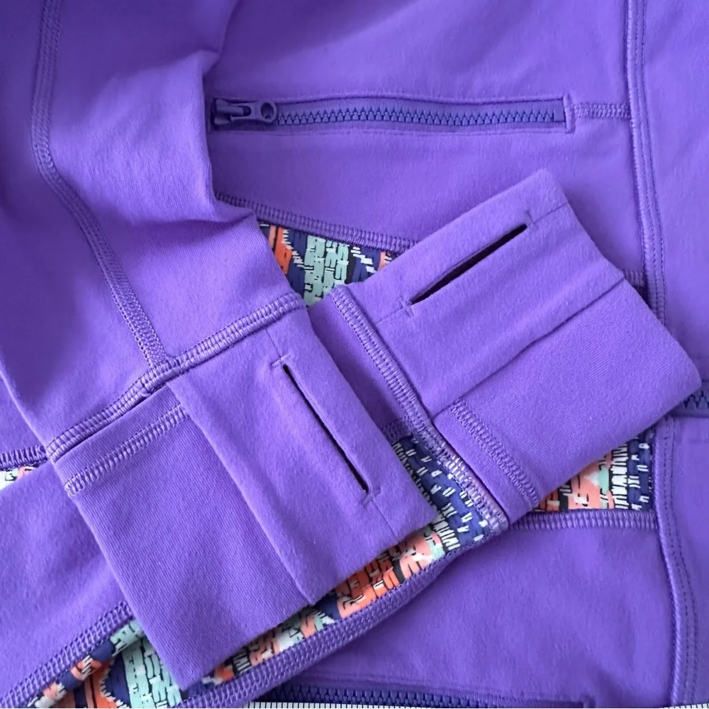 Lululemon Ivivva purple full zip athletic jacket girls‎ size 14